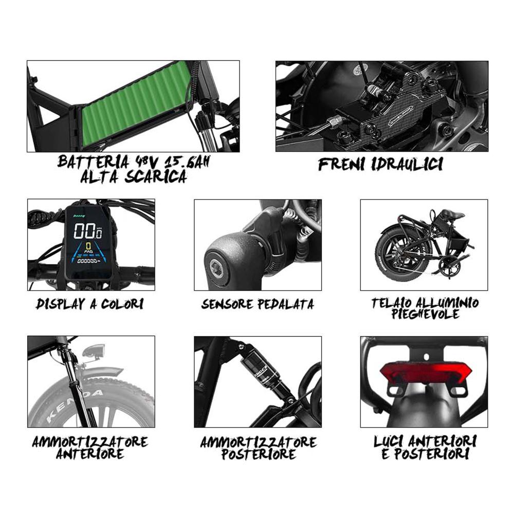 Bici Fat Bike Capobranco 750w