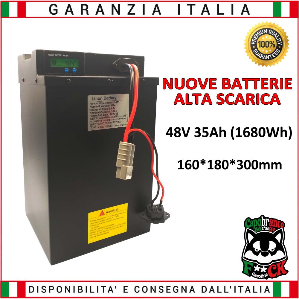 Batteria Litio Bici Elettrica 48V 35Ah Scooter elettrico (1680 Wh)