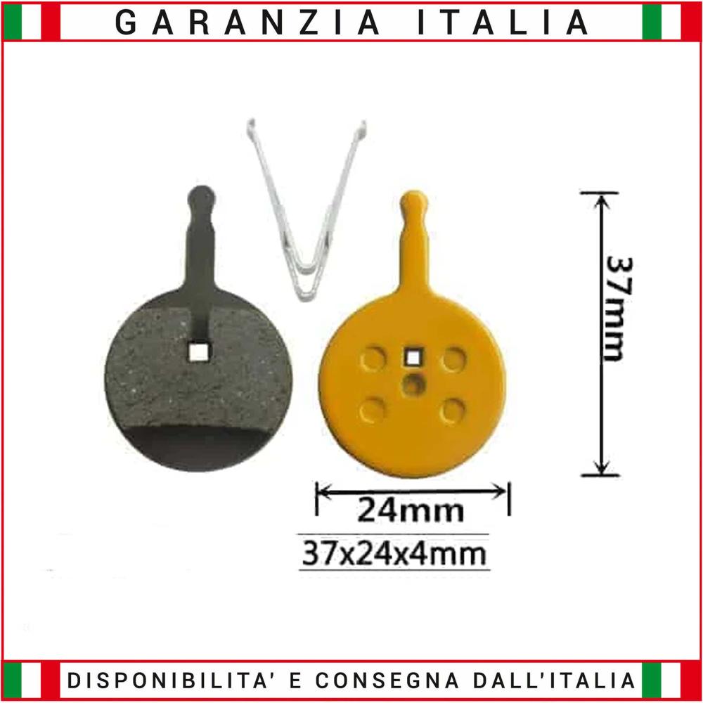 Semi-metallic brake pads for ebikes