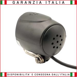 Faro LED Anteriore Bici elettrica monopattino 6-60 Volt UNIVERSALE CON CLACSON