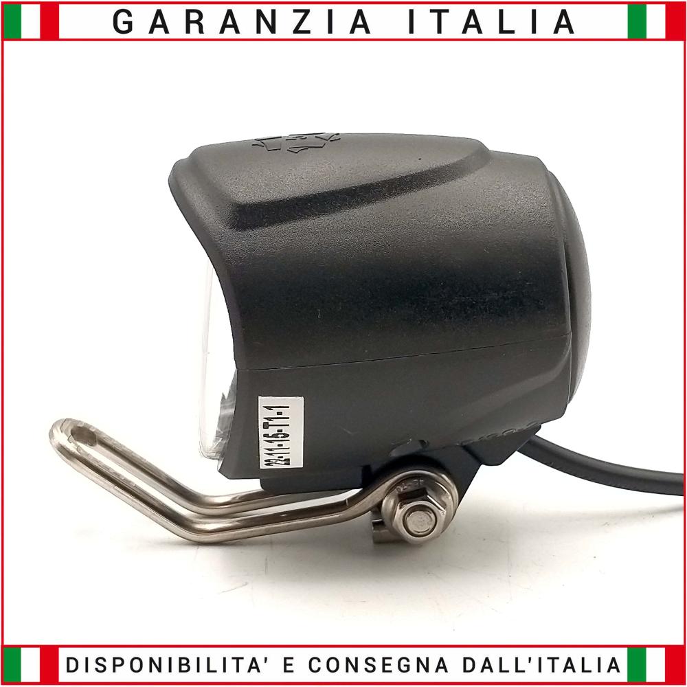 Faro LED Anteriore Bici elettrica monopattino 6-60 Volt UNIVERSALE CON CLACSON