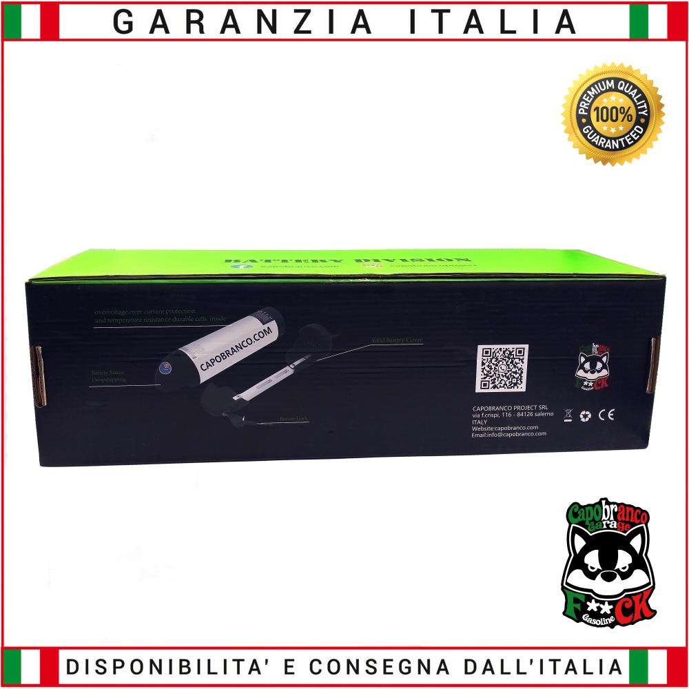 Batteria Bici Elettrica 52V 17Ah Litio 884Wh 310x93x70 ebike  