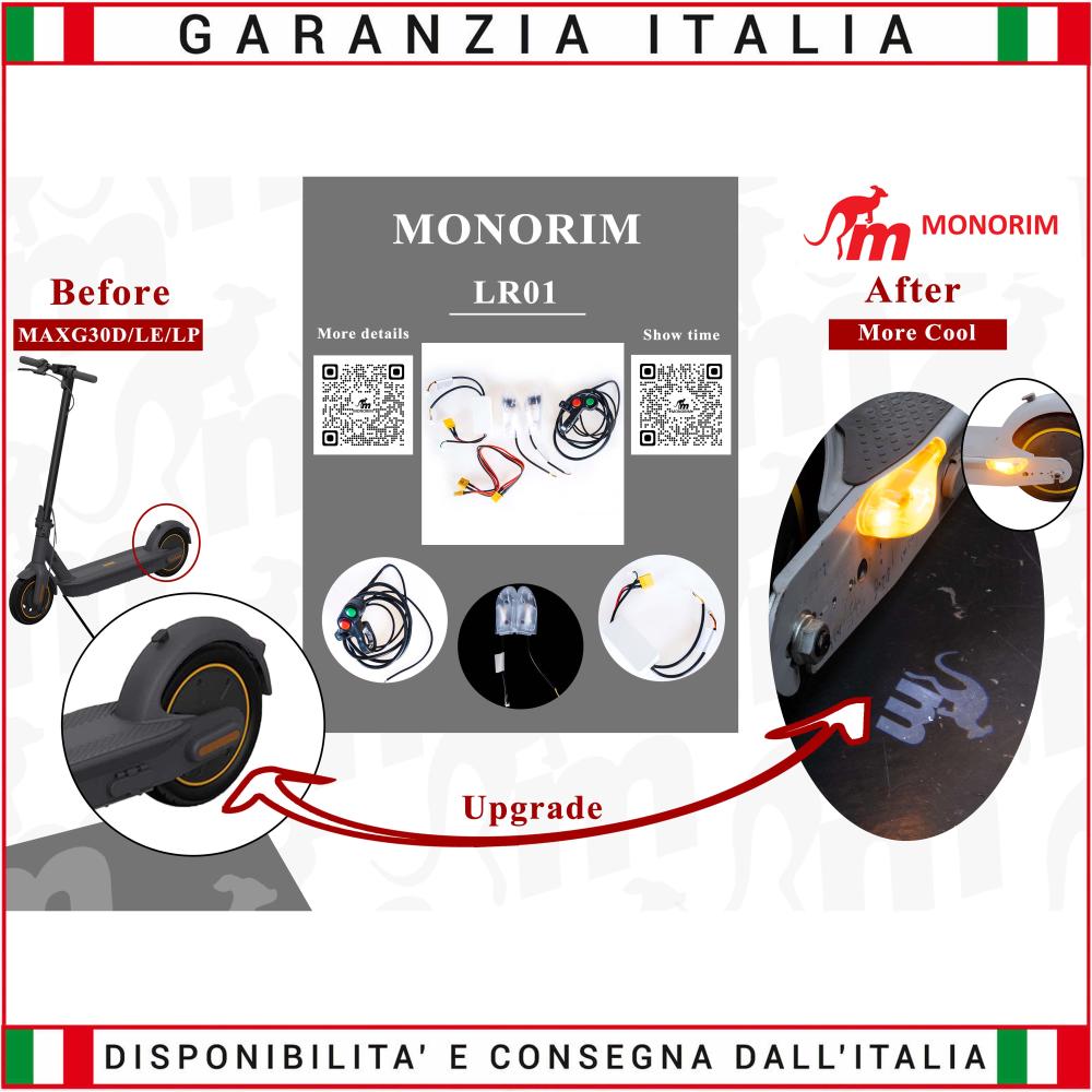 Indicatori di direzione e proiezione per Ninebot Max G30 D / E / P / DII / EII / LD / LE 