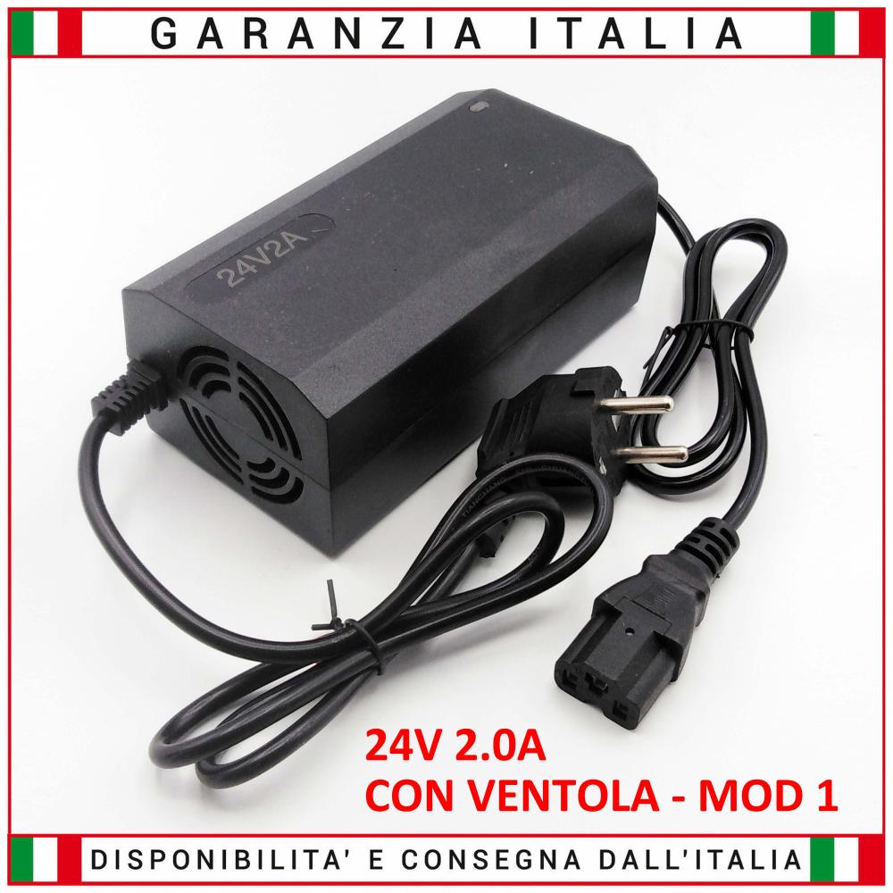 Lead battery charger 24V 2.0A - WITH FAN - MOD1