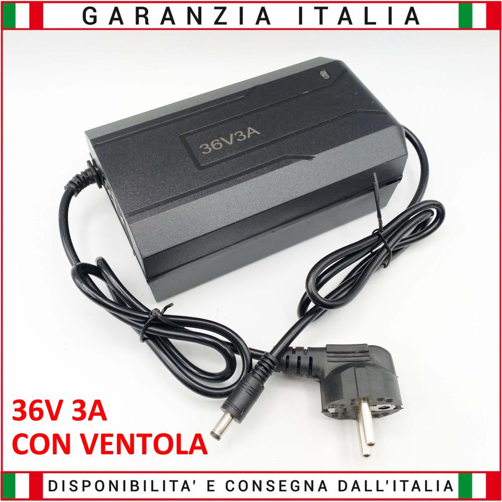 Caricabatterie per batterie al PIOMBO 36V 3A - CON VENTOLA