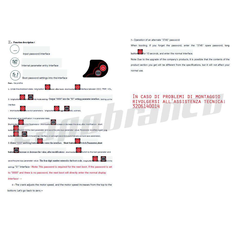 Display a LED con acceleratore per Grace 8 - 9 - 10 / Zero 8 - 9 - 10 - 8x - 10x / Speedual - Speedual Mini