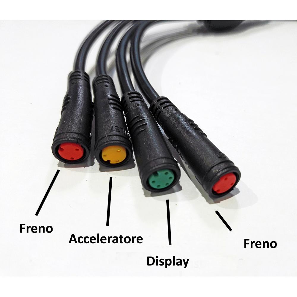 Cablaggio 1T4 Bici elettrica connettori per display freni acceleratore UPG
