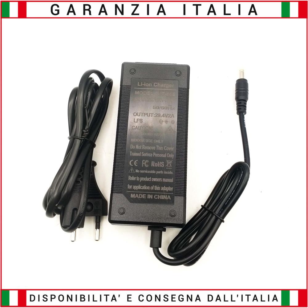 Caricabatterie rapido per batterie al LITIO 24V 2.0A 