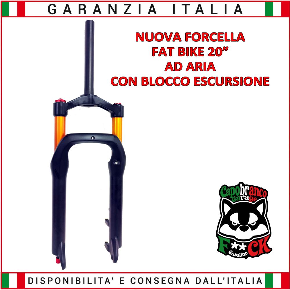 Forcella Ammortizzata ad Aria Professionale Fat Bike 20"