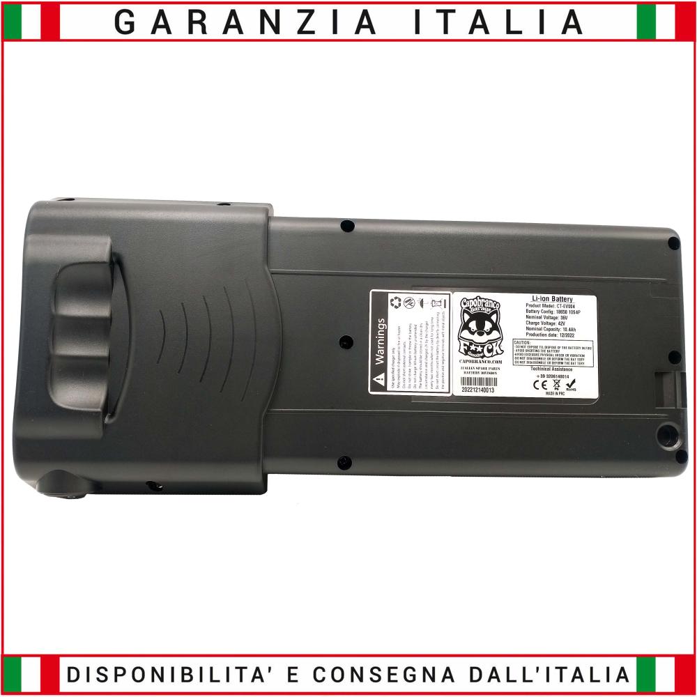 Batteria Portapacchi Litio 36 Volt 10.4 Ah (374.4Wh) Bici Elettrica