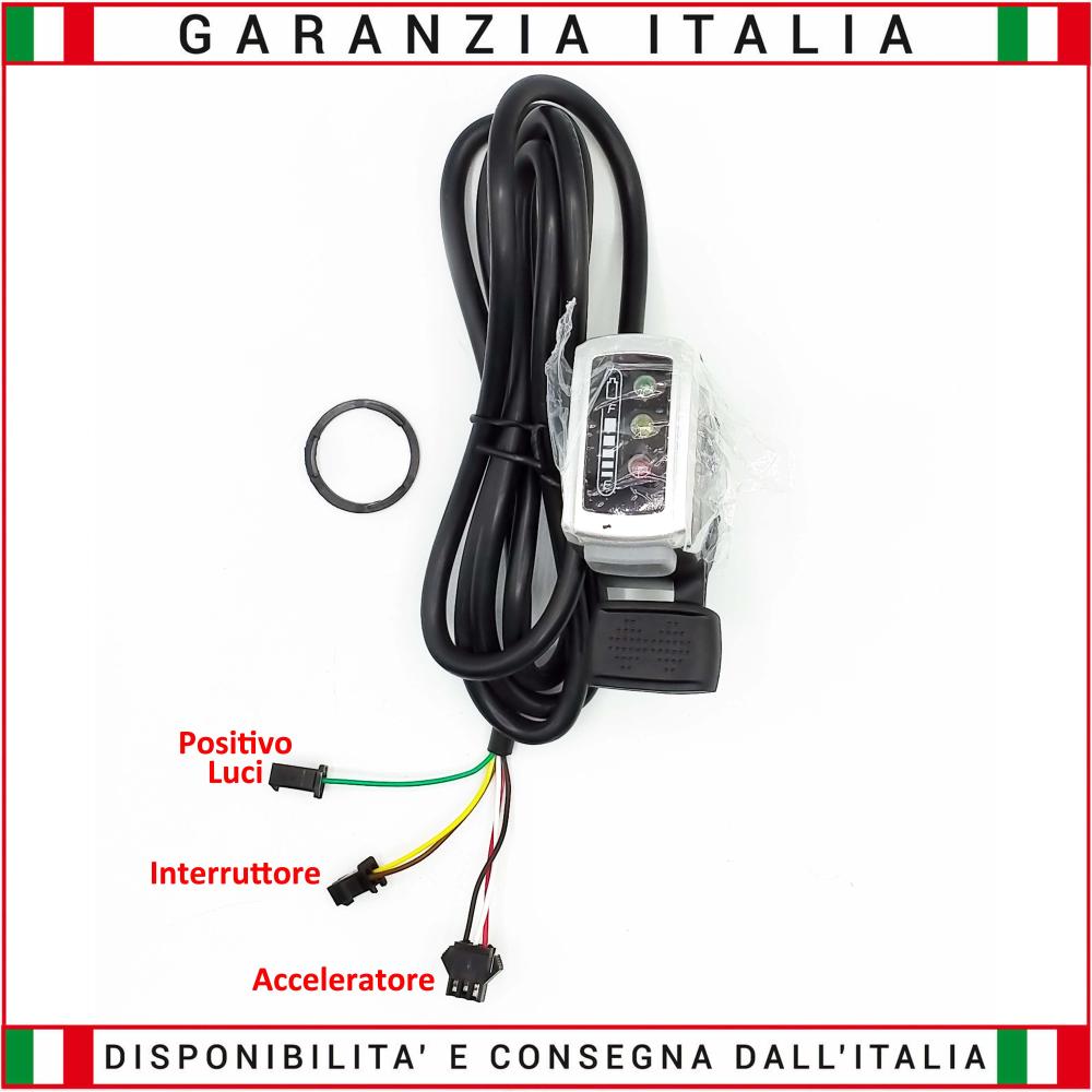 Acceleratore a pollice con indicatore batteria 36V Normal Cable