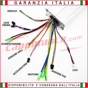 Kit Centralina + Display LED + Pas Universale 24V 15A Motori Brushless