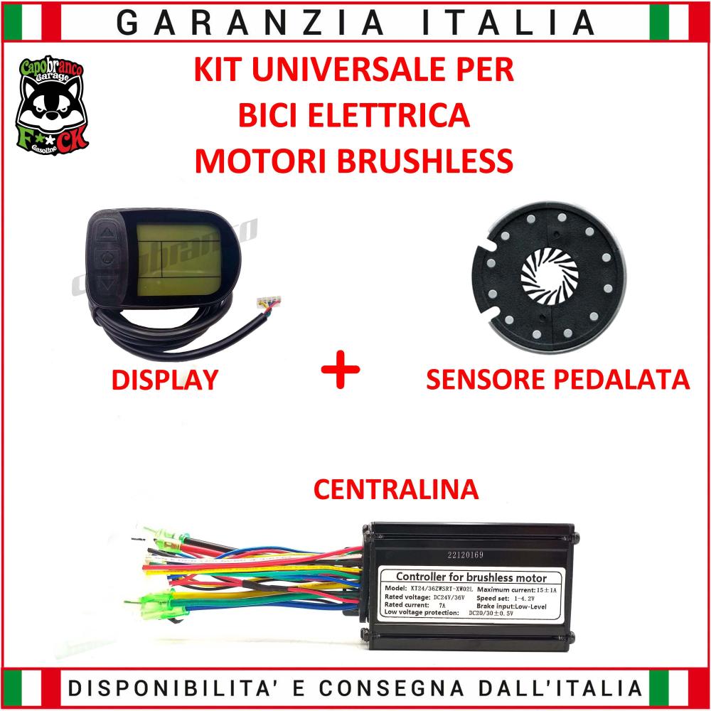 Kit Control Unit + Display LCD5 + Pas Universal 24/36V 15A Brushless Motors