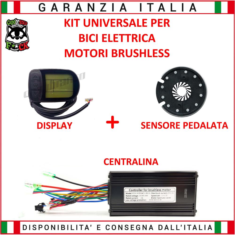Control Unit Kit + LCD Display5 + Universal 36/48V 25A Detachable Pas Sensor Brushless Motors