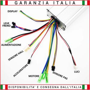 Kit Centralina + Display LED + Pas Universale 36/48V 18A Motori Brushless