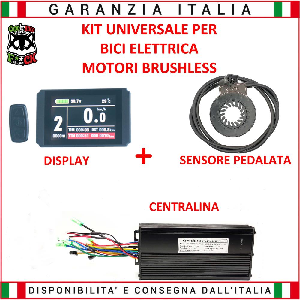 Kit Control Unit + LCD8H Display + Universal Pas 48V 30A Brushless Motors
