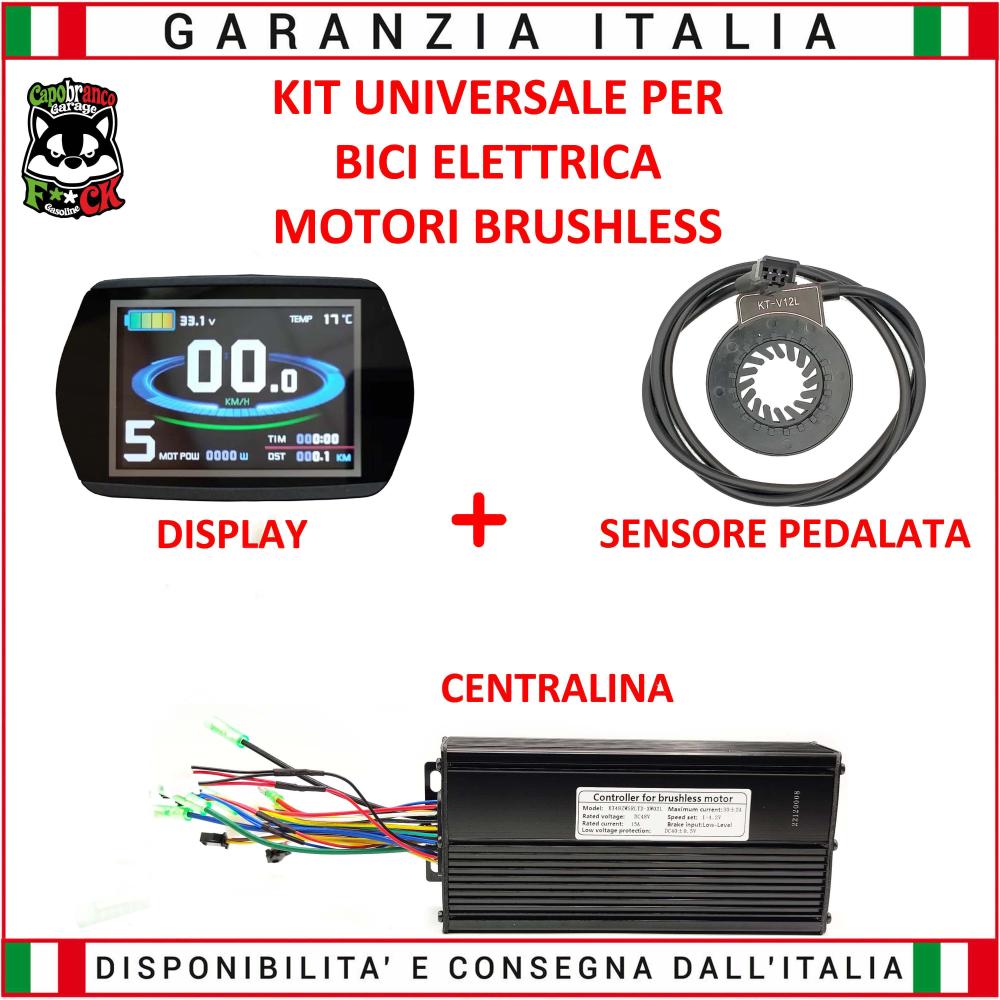 Control Unit Kit + LCD8YNC Display + Pas Universal 48V 30A Brushless Motors