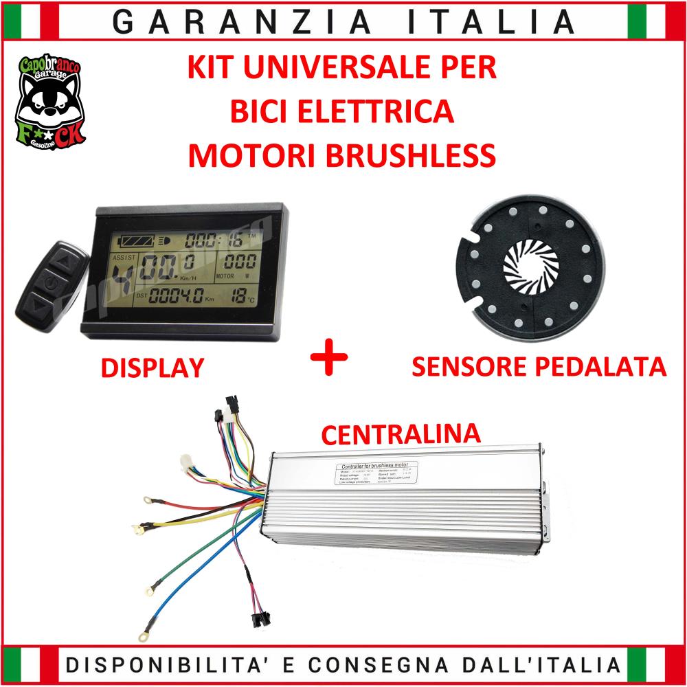 Kit Centralina + Display LCD3 + Pas Universale 48V 45A Motori Brushless
