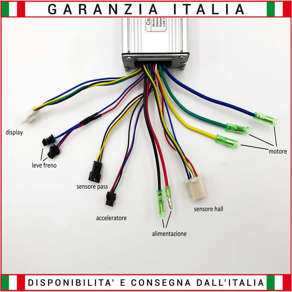 Kit Centralina + Display LCD3 + Pas Universale 48V 45A Motori Brushless