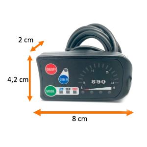 Display LED 24 Volt modello 890 - Connessione standard 