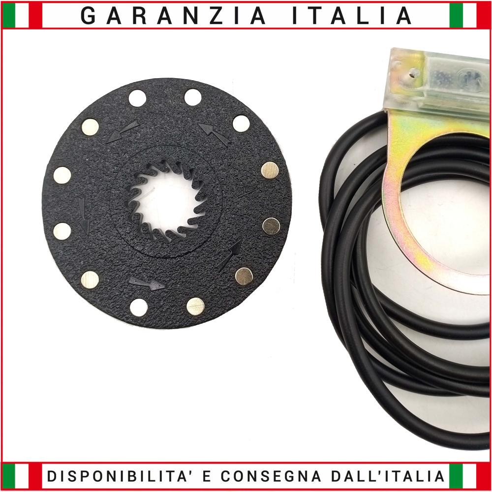 Sensore PAS Pedalata Assistita Double Hall 12 Magneti Lato DESTRO (Lato Corona) con attacco Normal Cable 