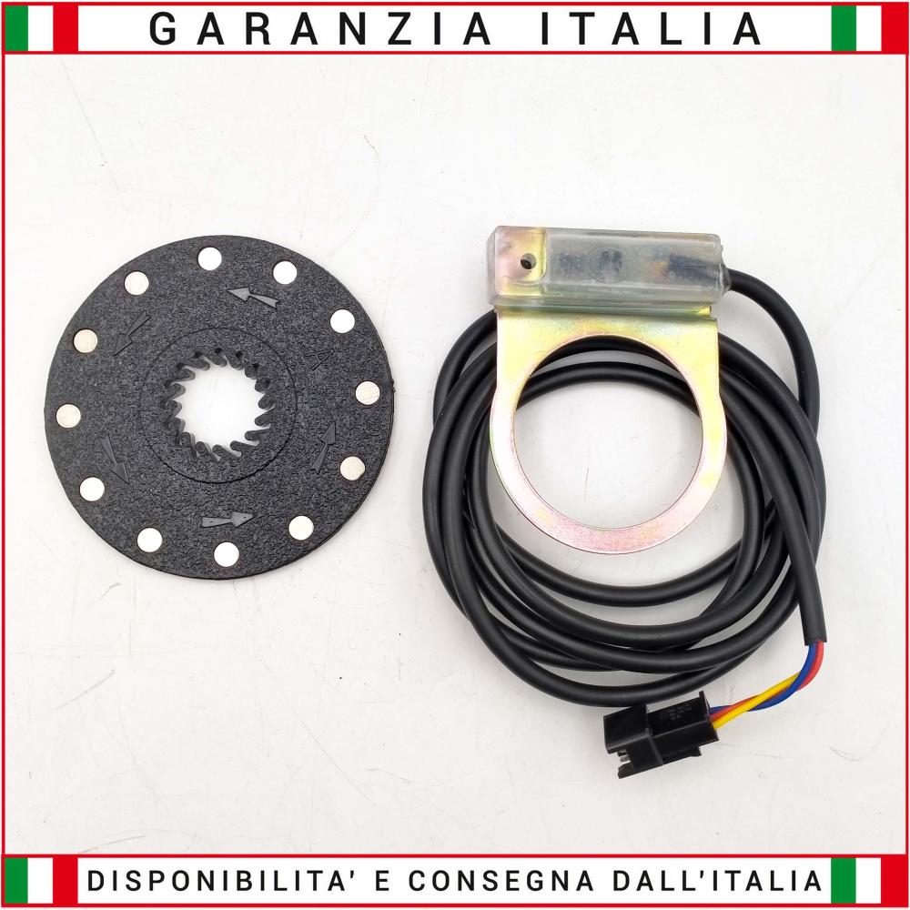 Sensore PAS Pedalata Assistita Double Hall 12 Magneti Lato DESTRO (Lato Corona) con attacco Normal Cable 