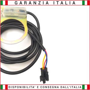 Sensore PAS Pedalata Assistita Double Hall 12 Magneti Lato DESTRO (Lato Corona) con attacco Normal Cable 