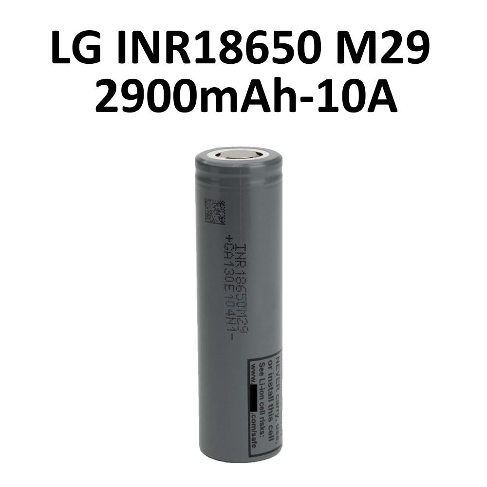 LG INR18650-M29 2900mAh - 10A Lithium Cell