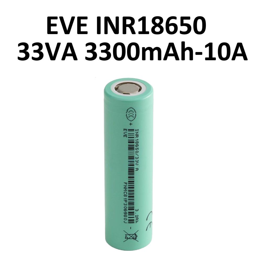 Lithium cell EVE INR18650-33VA 3300mAh - 10A