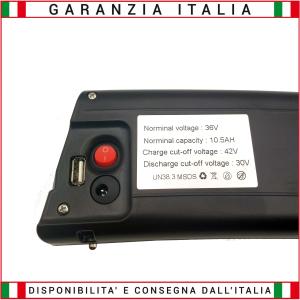 BATTERIA LITIO INTERNO TELAIO 36 Volt 10 Ah ALTA SCARICA (360 Wh)