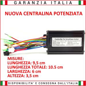 Centralina KT 36/48V 22A - 500/650W - con e senza sensori Hall - connessione standard