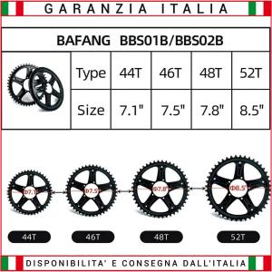 Corona 52 denti Bafang Motore 8fun BBS1 BBS2 