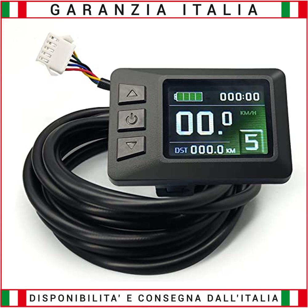 Kit Centralina + Display LCD7C + Pas Universale 36/48V 22A Motori Brushless