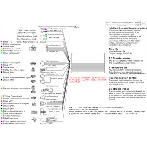 Accelerator Display Kit + Controller for 36/48V 800/1000W brushless motors