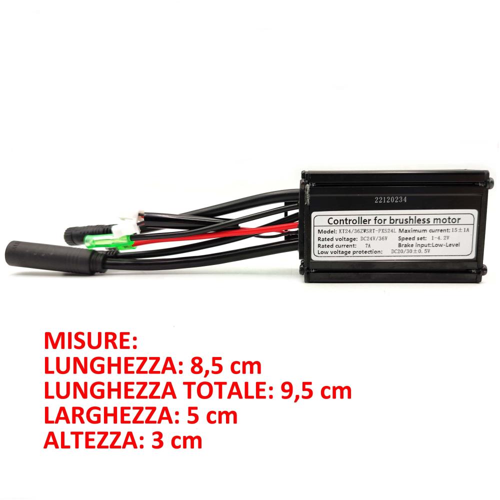 Centralina KT Bici elettrica 24 36 Volt 15A 250w 350W con e senza sensori hall connessione UPG