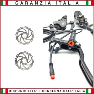 Kit freni idraulici + DISCHI 160 mm ebike bici elettrica RONGLUN