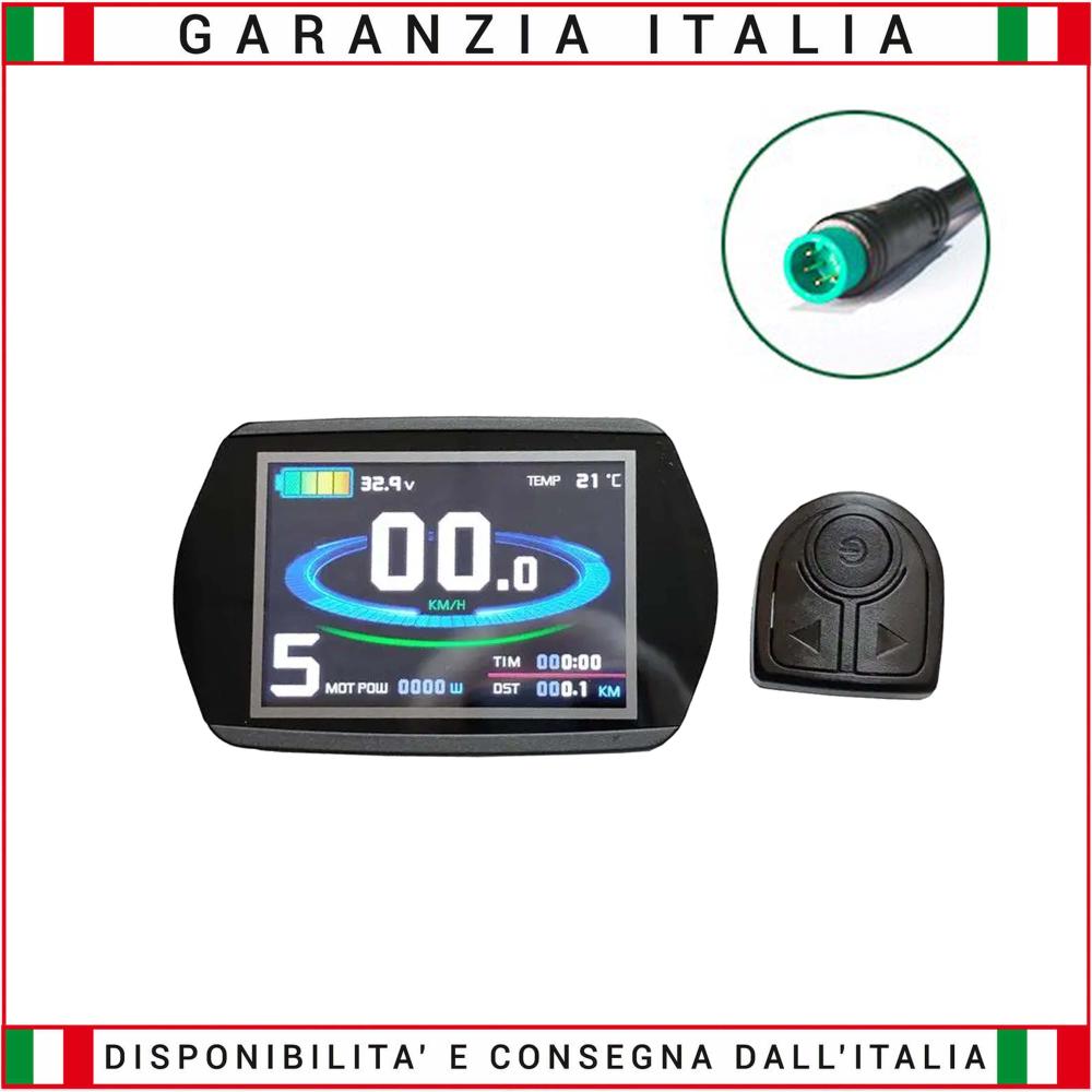 Kit Centralina + Display LCD8YN + Pas + Cablaggio Universale 48V 22A UPG Motori Brushless