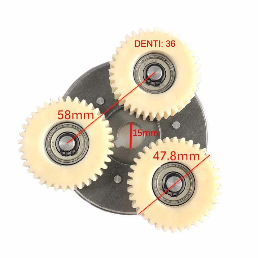 Ingranaggi Motore Brushelss Satelliti Completi di Piattello 350 500W bici elettrica