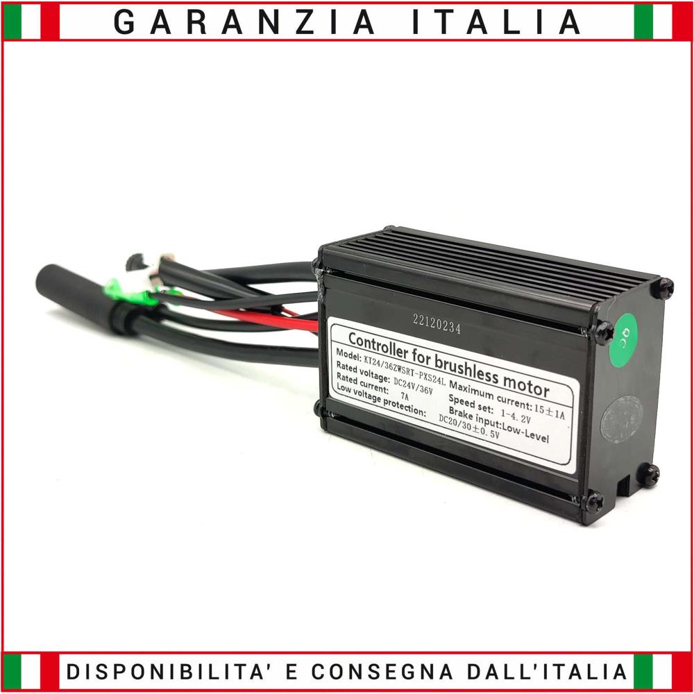 Kit Centralina + Display LED + Pas + Cablaggio Universale 36V 15A UPG Motori Brushless