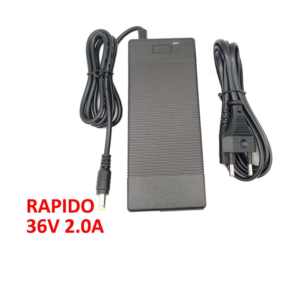 Quick charger for LITHIUM 36V 2.0A batteries