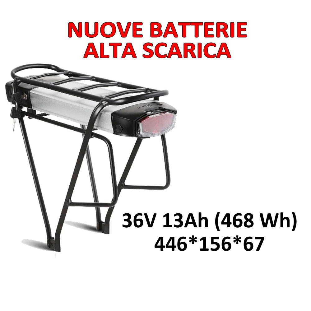 BATTERIA PORTAPACCHI LITIO 36 Volt 13 AhALTA SCARICA (468 Wh)