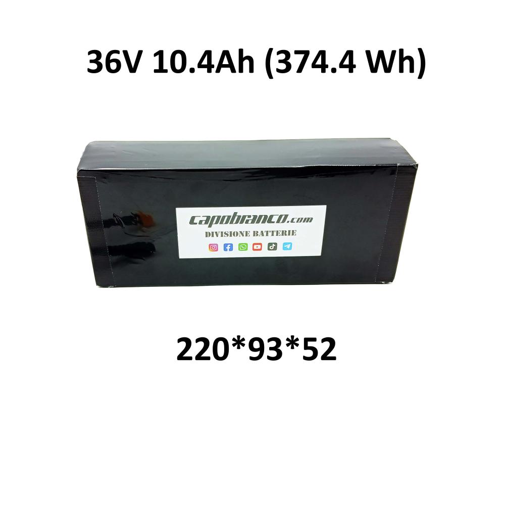 Interno Batteria 36 Volt 10.4 Ah Litio (374,4 Wh) 