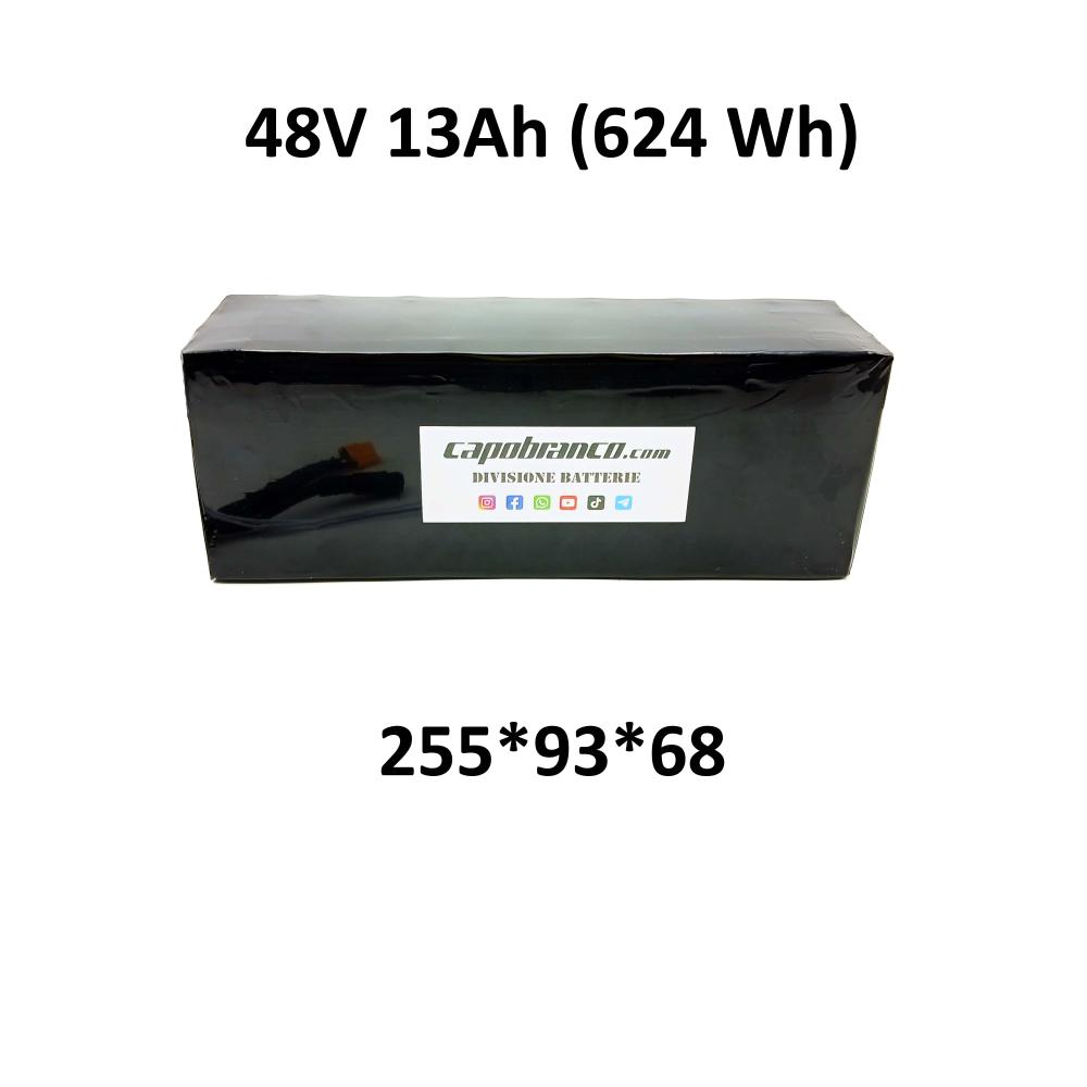 Internal 48 Volt 13 Ah Lithium Battery (624 Wh) Electric Bike Scooter