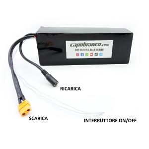 Internal 48 Volt 13 Ah Lithium Battery (624 Wh) Electric Bike Scooter