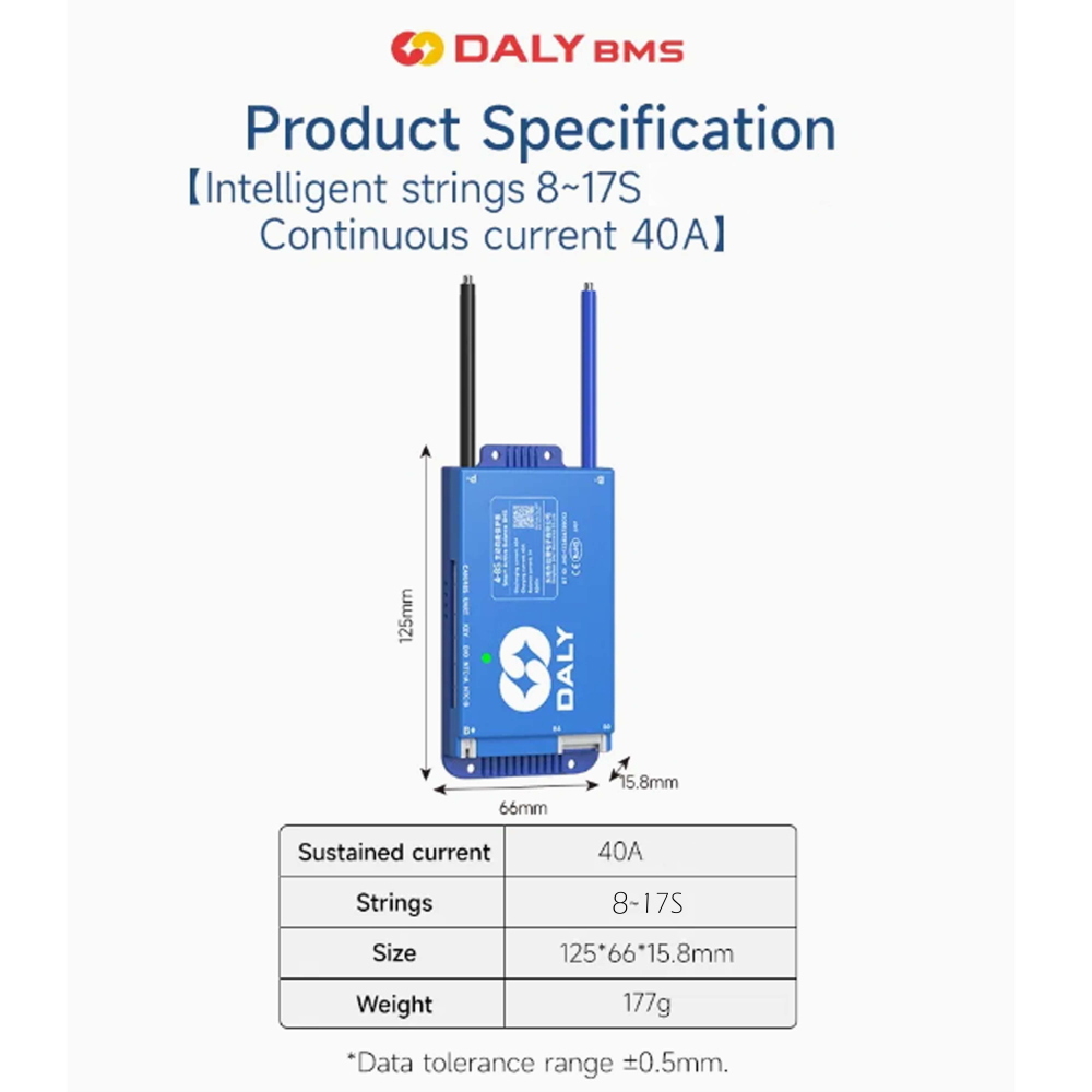 BMS 8S-17S 40A DALY - NUOVA GENERAZIONE